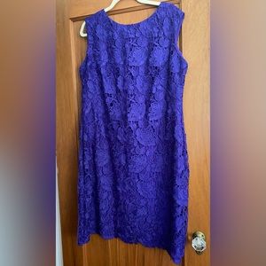 Lauren Ralph Lauren Purple Lace Dress, New with Tags!